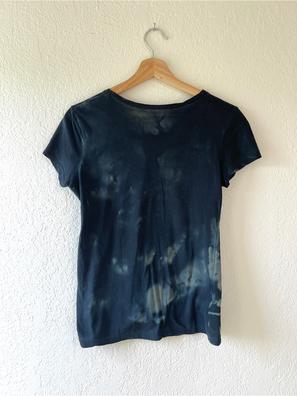 MARIKA CHARLES hand dyed tee / dark ice dye t-shirt / size S - Picture 6 of 6